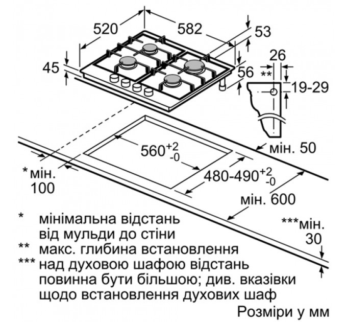 Варильна панель BOSCH PGP6B6O90R