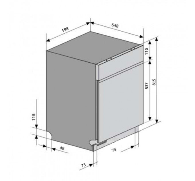 Посудомийна машина VENTOLUX DW 6012 4M PP