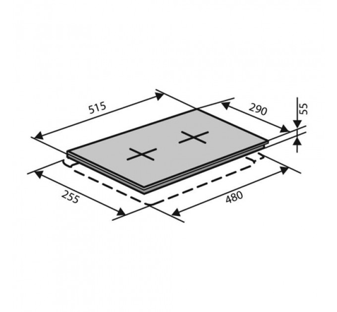 Варильна панель VENTOLUX HSF320G CS (BK) 3