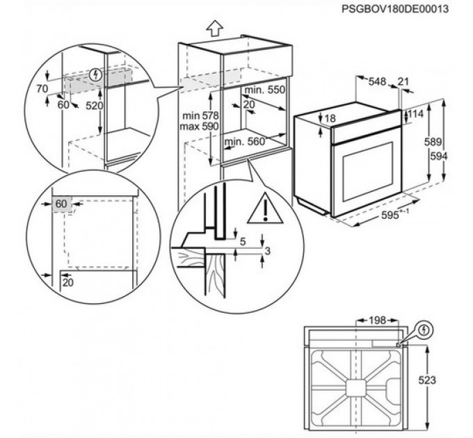 Духова шафа ELECTROLUX EOE 7C31V