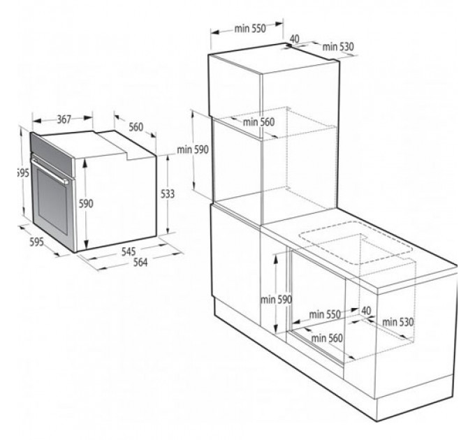 Духова шафа gorenje BO6737E02XK