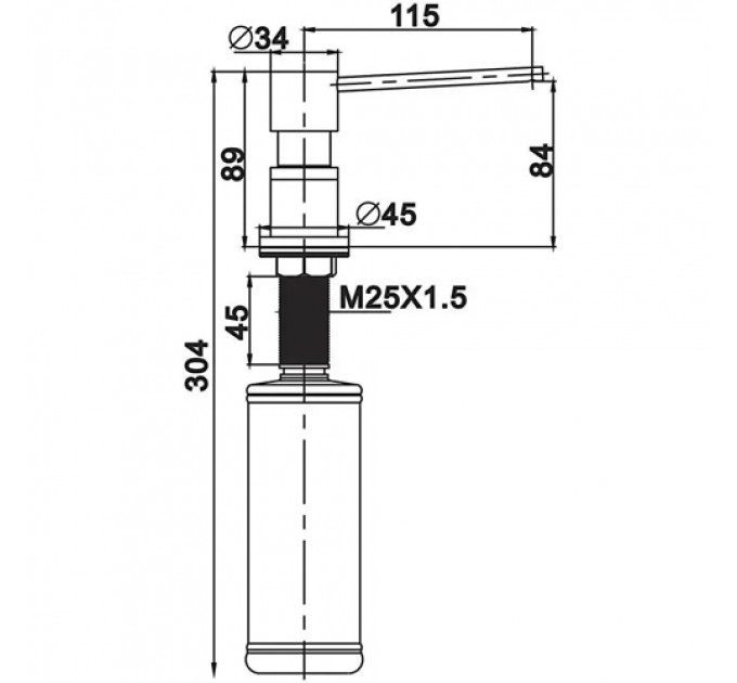 Дозатор для миючого засобу GAPPO G402-3