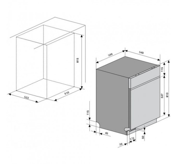 Посудомийна машина VENTOLUX DW 6012 4M