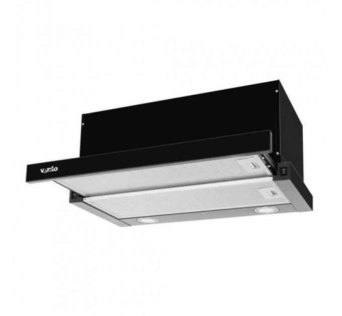 Витяжка VENTOLUX GARDA 60 BK (1100) LED