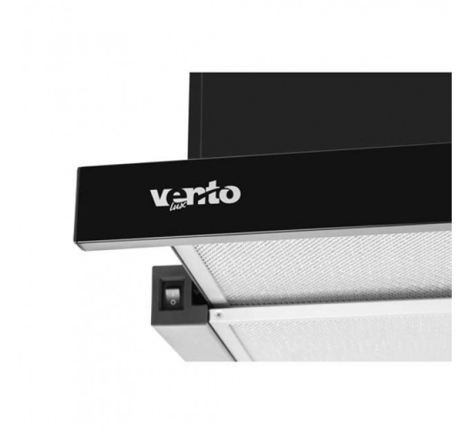 Витяжка VENTOLUX GARDA 60 BK (1100) LED