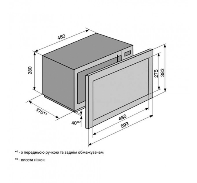 Мікрохвильова піч VENTOLUX MWBI23G BG