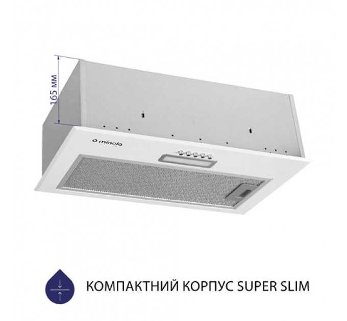 Витяжка MINOLA HBI 5614 WH 1000 LED