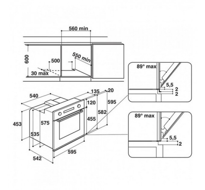 Духова шафа WHIRLPOOL AKP 745 NB