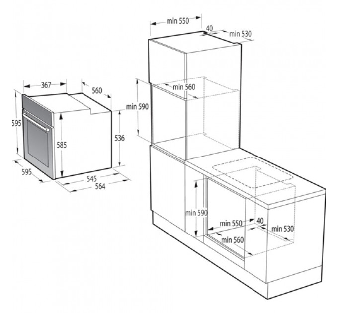 Духова шафа GORENJE BOS6737E20FBG