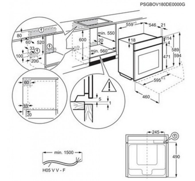 Духова шафа ELECTROLUX EOF 3H40X