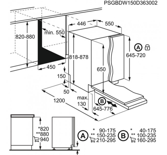 Посудомийна машина AEG FSE62417P