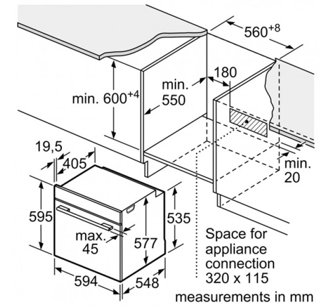 Духова шафа BOSCH HBG7341W1