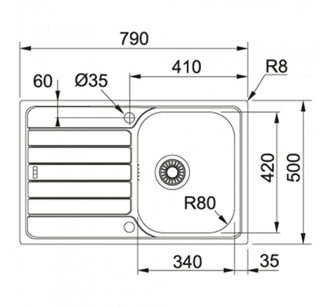 Кухонна мийка FRANKE SPARK SKL 611-79