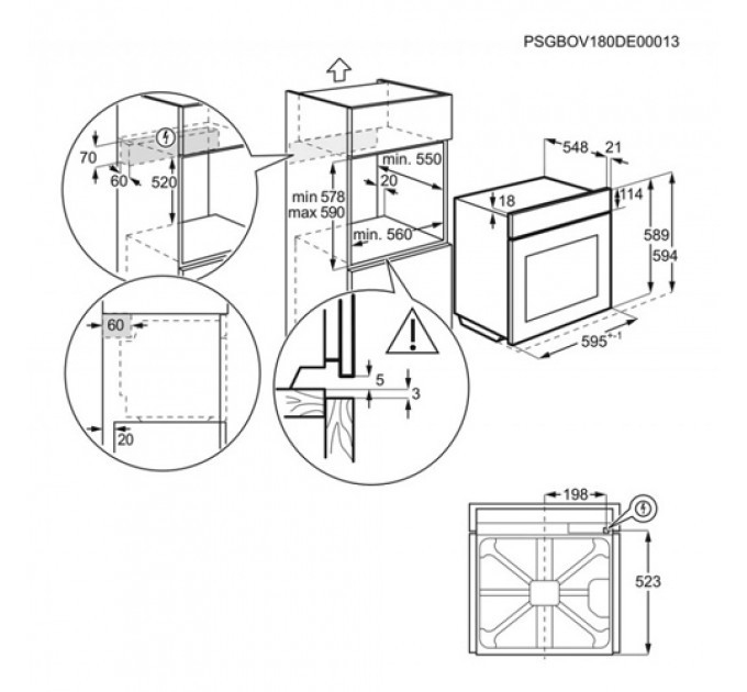 Духова шафа ELECTROLUX EOD3C70TK