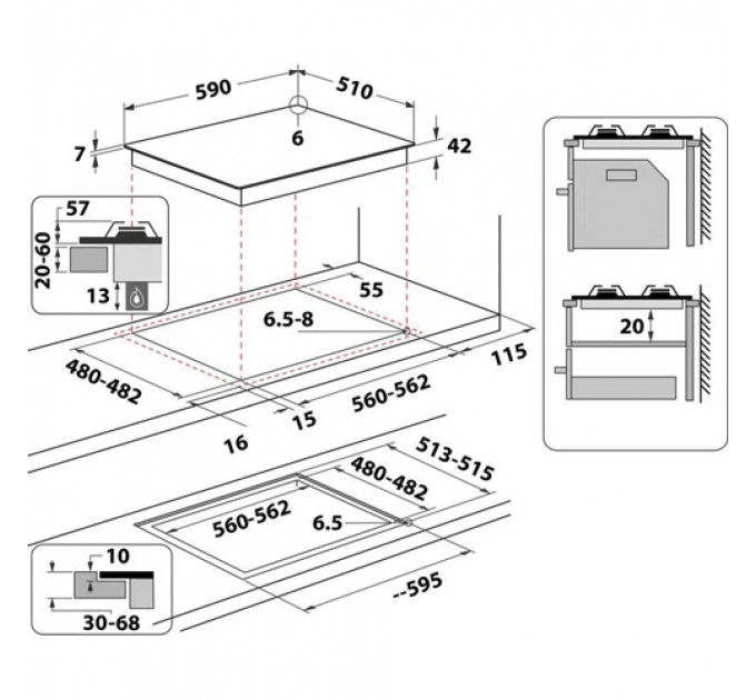 Варильна поверхня WHIRLPOOL AKTL 629 NB1