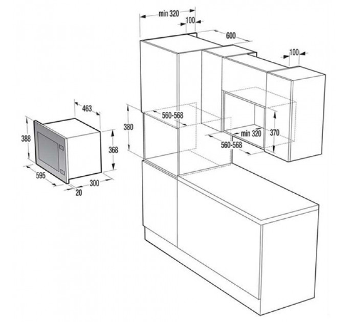 Мікрохвильова піч GORENJE BM201AG1X