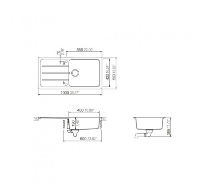 Кухонна мийка SCHOCK Formhaus D-100L Onyx