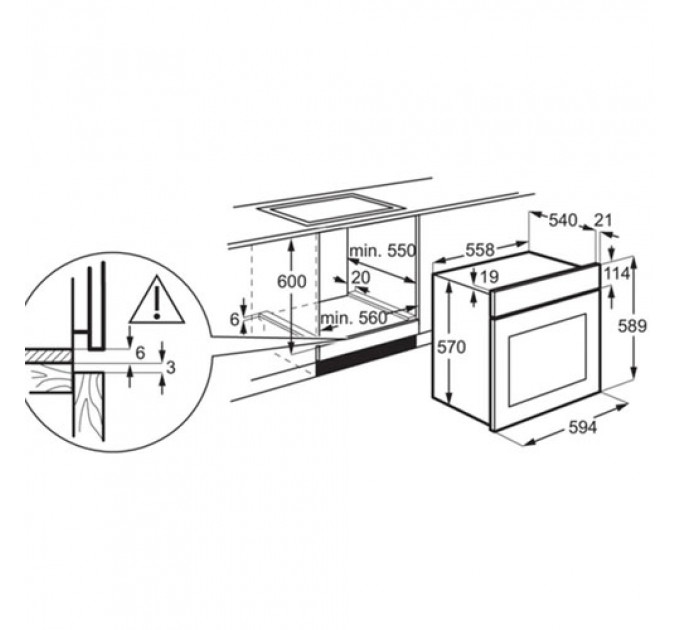 Духова шафа ELECTROLUX EOD5H70BZ