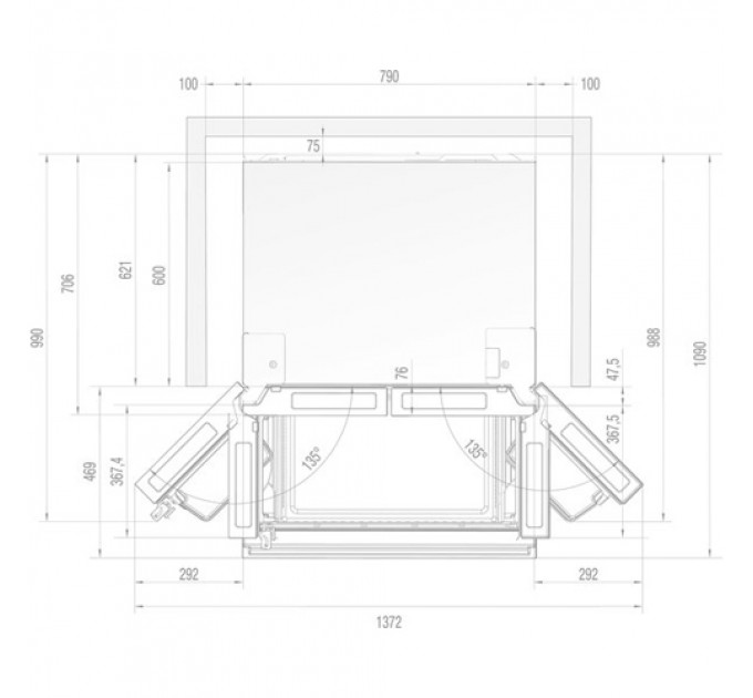 Холодильник  GORENJE NRM8181UX