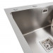 Кухонна мийка PLATINUM 78*50B L нержавійка Handmade (два отвори, квадратний сифон 3.0/1.0)