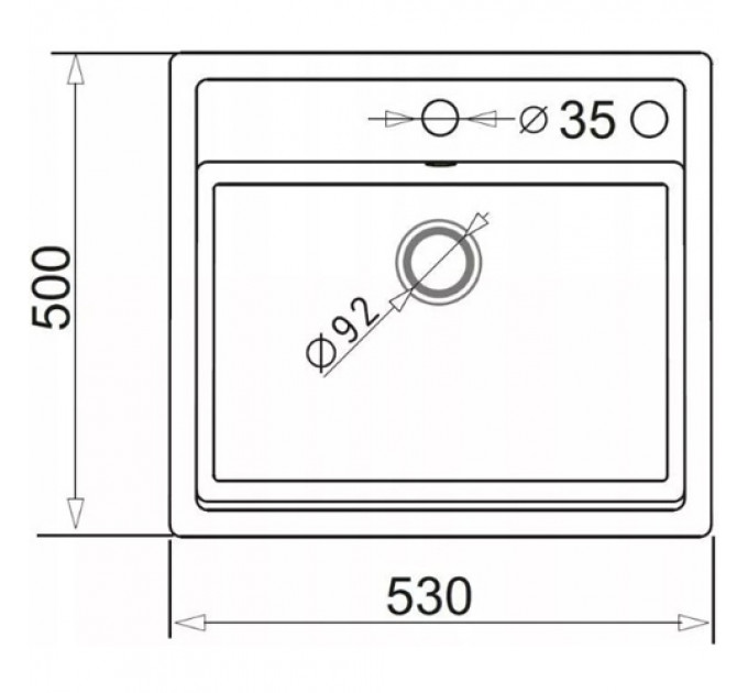 Кухонна мийка BRENOR CAMEA 50 (8m)