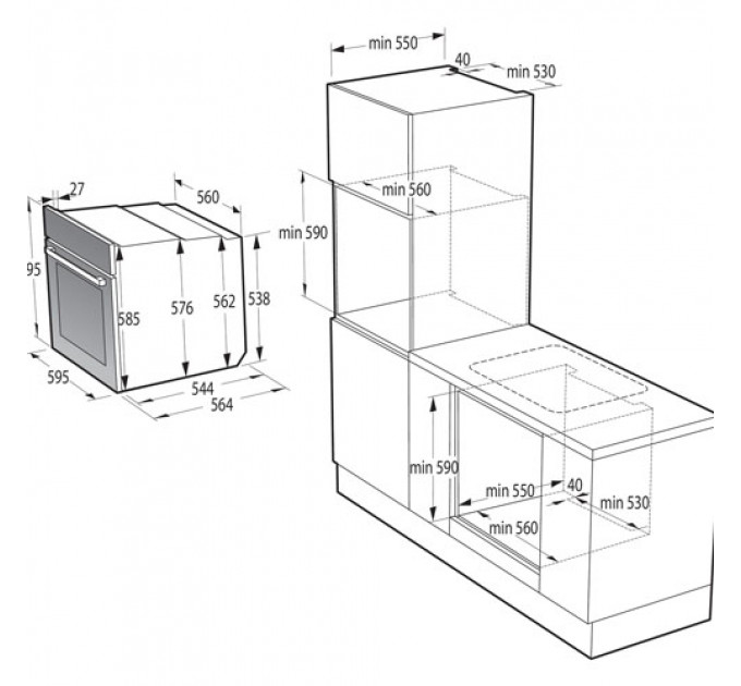 Духова шафа gorenje BPSAX6747A08BGWI