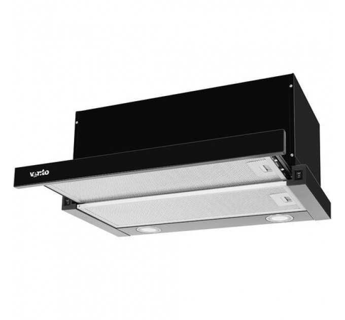 Витяжка VENTOLUX GARDA 60 BK (1000) LED