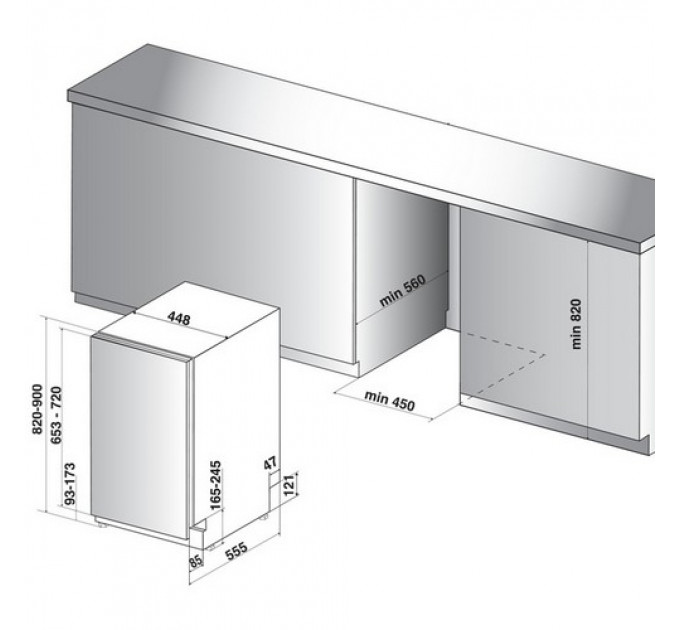 Посудомийна машина WHIRLPOOL WSIC3M17