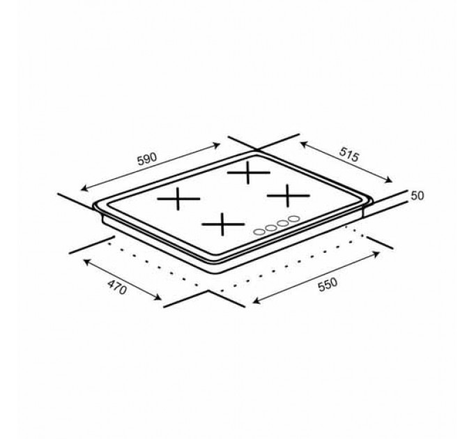 Варильна поверхня VENTOLUX HG640-MA3 S (WH)