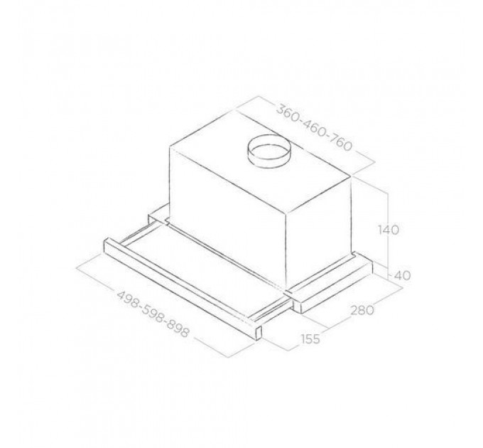 Витяжка ELICA ELITE 14 LUX GRIX/A/50