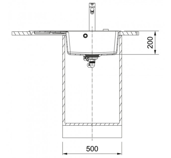 Кухонна мийка FRANKE CNG 611-78 TL Black Edition,крило ліворуч
