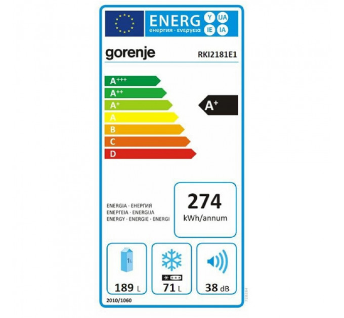 Холодильник  GORENJE RKI2181 E1