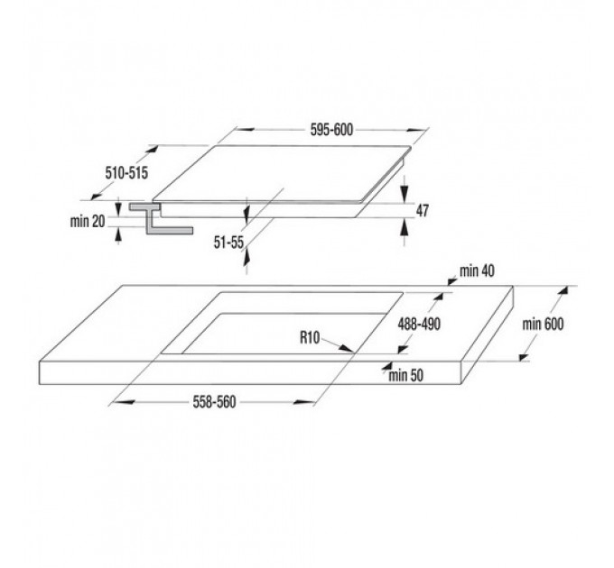 Варильна панель GORENJE ECT6 SY2W