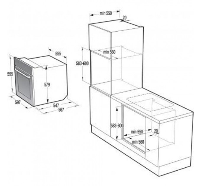 Духова шафа GORENJE BOP747A23XG