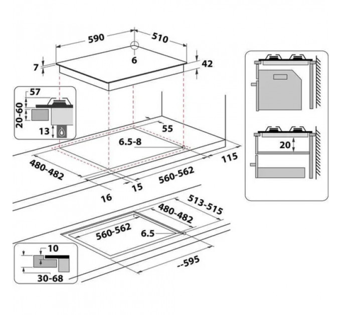 Варильна поверхня WHIRLPOOL AKT 6465 NB1