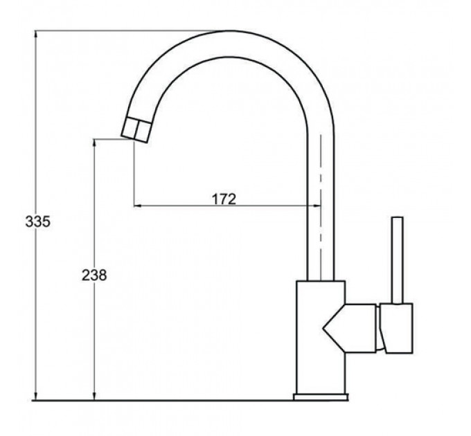 Кухонний змішувач AQUASANITA 5523-111 silica