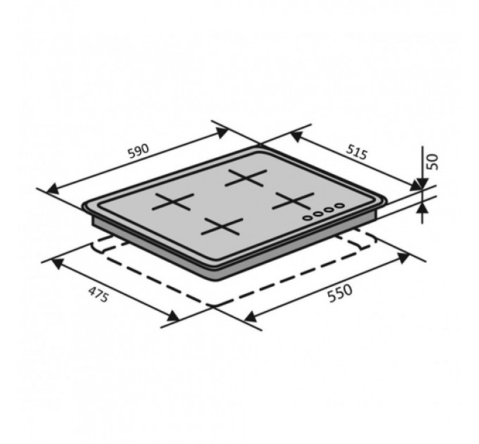 Варильна поверхня VENTOLUX HG640-TA3G CS (WH)