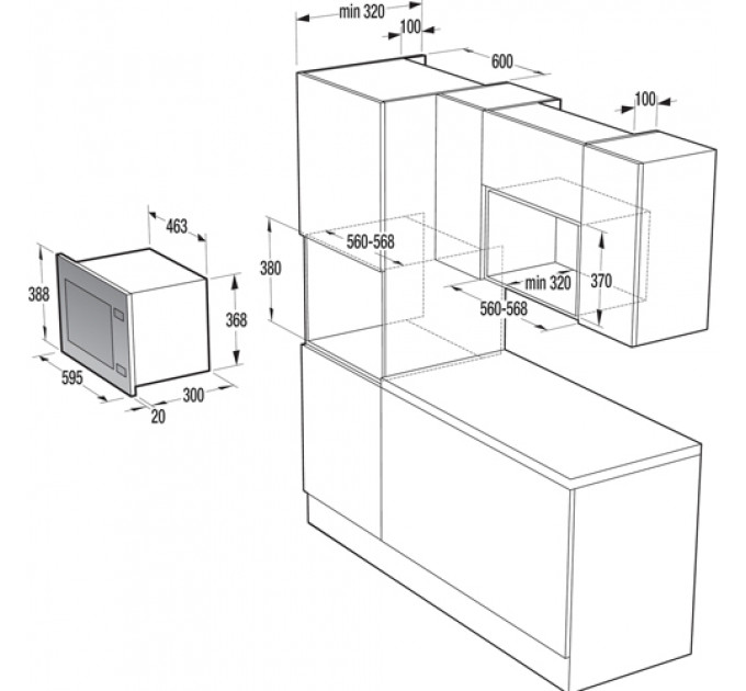 Мікрохвильова піч GORENJE BM201A4XG