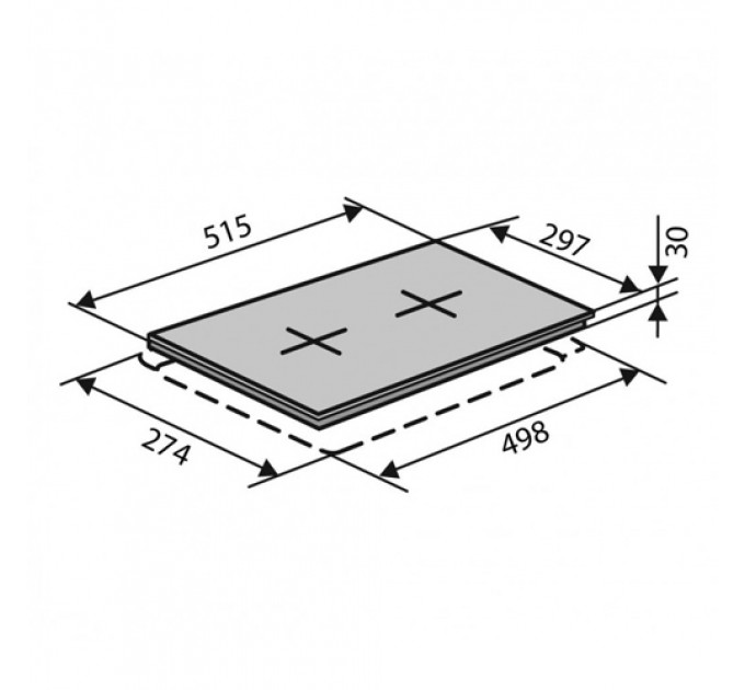 Варильна панель VENTOLUX HG320 EES (INOX)  3