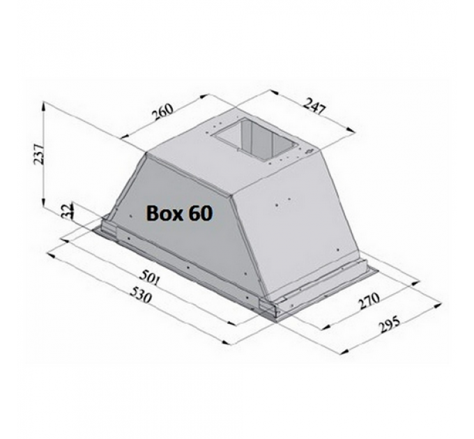 Витяжка FABIANO Box 60 Silence+