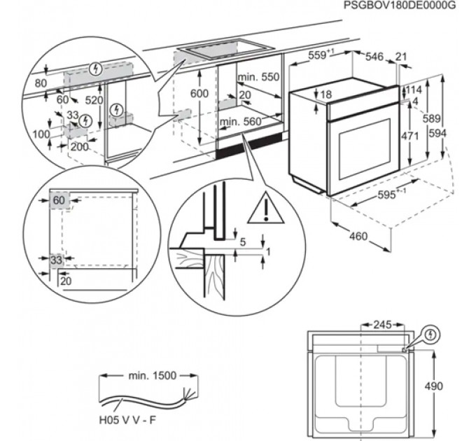 Духова шафа ELECTROLUX OKD 5C 51 Z