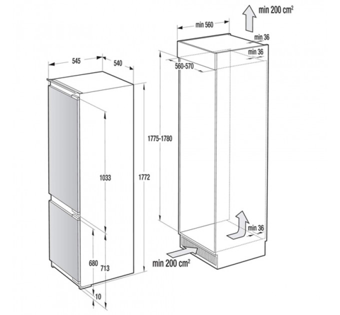 Холодильник  GORENJE NRKI2181 A1