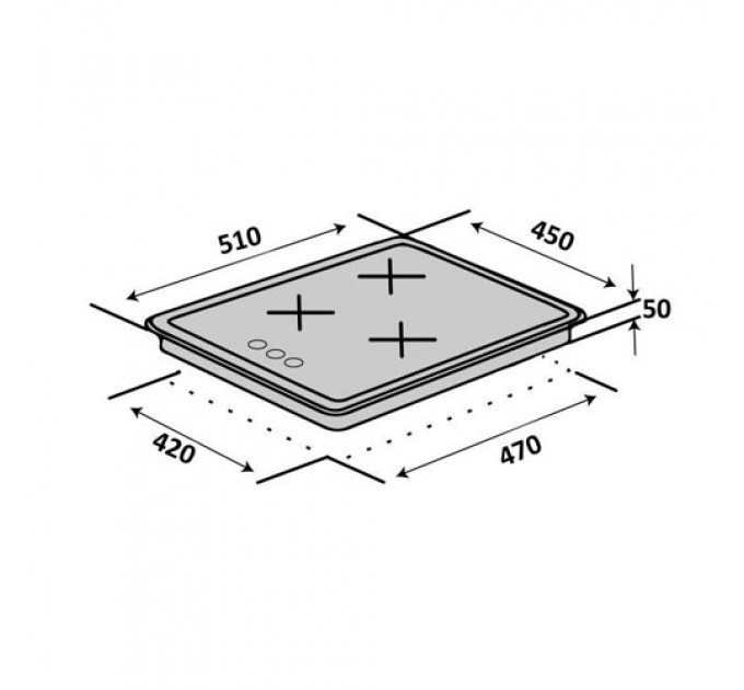 Варильна поверхня VENTOLUX HG430 CS (X) 7