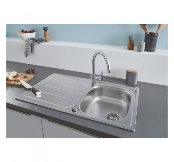 Кухонна мийка GROHE EX Sink 31562SD0+зміш.BauEdge 31367000