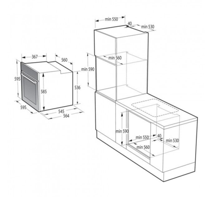 Духова шафа GORENJE BO6727E03WG