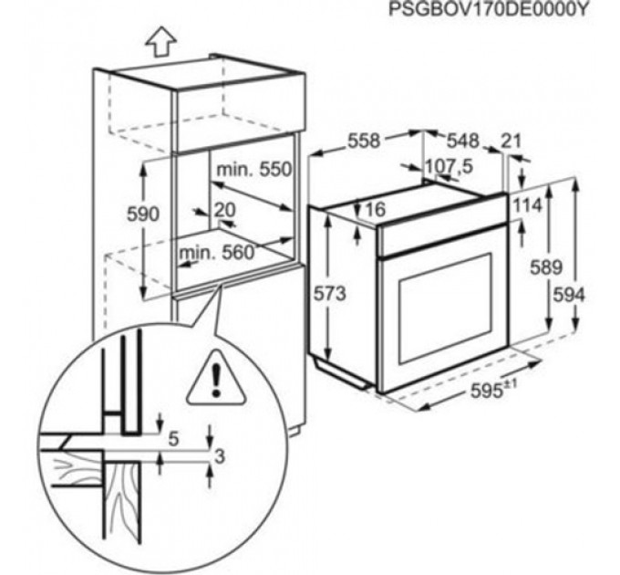 Духова шафа ELECTROLUX EOD6C77WV