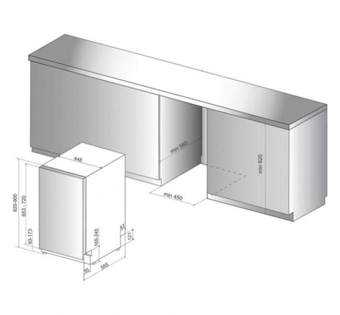 Посудомийна машина WHIRLPOOL WSIC3M27C