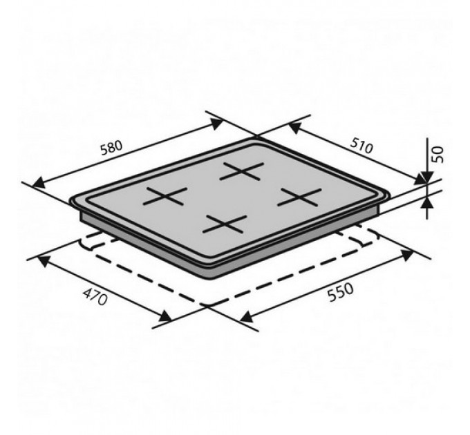 Варильна панель VENTOLUX HG640-B2 S (AN)