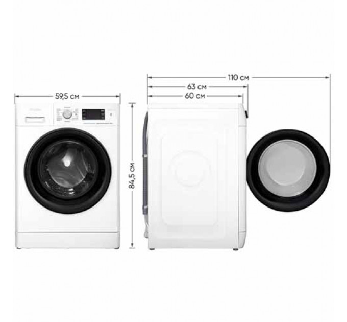 Пральна машина WHIRLPOOL FFB 8248 BV UA