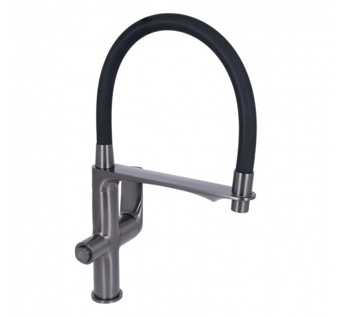Кухонний змішувач Q-TAP Vlasta New QTVLA364GMB45649 Gunmetal Black PVD